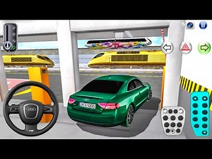 New Green Sedan Car Audi A5 in Parking Building - 3D Driving Class 2026 - Best Android iOS Gameplay