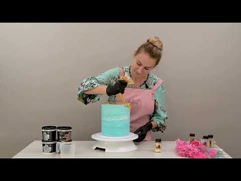 Over The Top Metallic Royal Icing Drip Tutorial with Ekat Couture Cakes