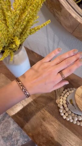 Pure Copper Bracelet and Ring Set: Knit Cuff, Arthritis Pain Therapy - Etsy