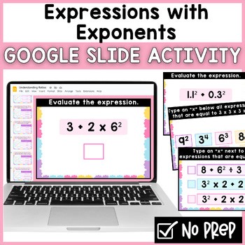 Numerical Expressions with Exponents | Google Slides