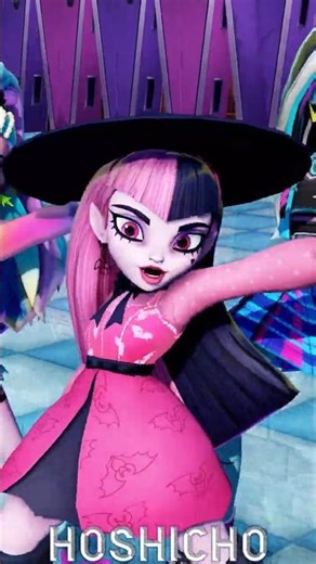 Monster High 🦇 Fright Song DANCE 🖤🩷#draculaura #monsterhigh #katseye #MMD #clawdeen