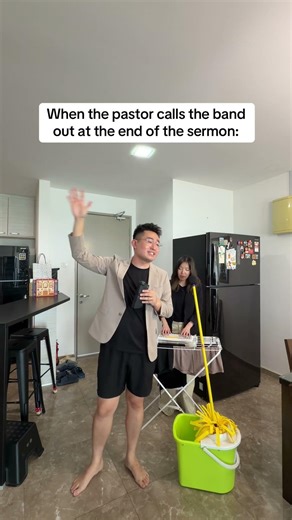 when the pastor calls the band out at the end of the sermon