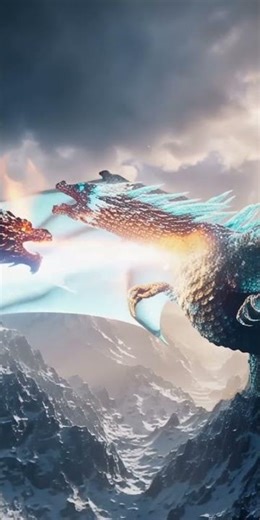 “🔥 Ice Dragon vs Fire Dragon — The Final Sky War (Epic Cinematic Clash) ❄️”