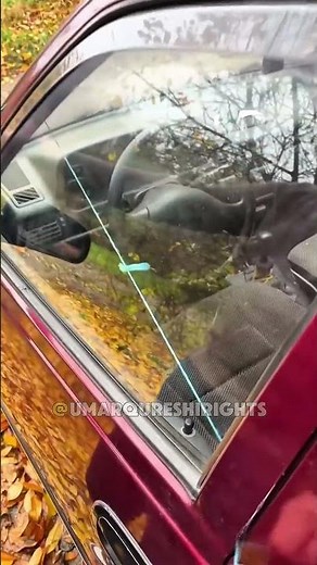 Locked Keys Inside Car? 😱 Try This Simple String Trick! #Shorts
