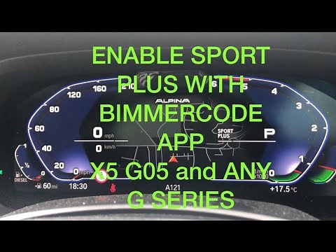 BMW X5 G05 UNLOCK SPORT PLUS WITH BIMMERCODE ON ANY BMW G SERIES