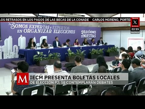 CdMx presenta modelo de boletas para elegir magistrados y jueces