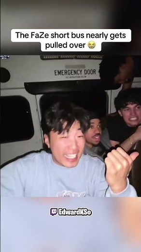 The FaZe short bus nearly gets pulled over 😭