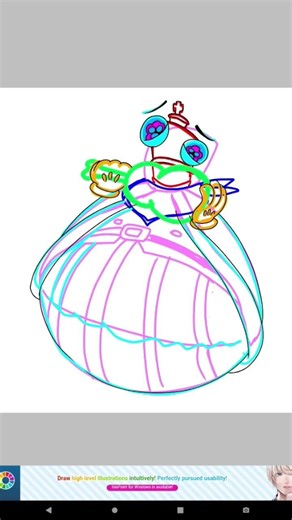 Miitopia recreation pt 1/8- Kinger as The King of Miitopia #digitalcircus #miitopia #drawing