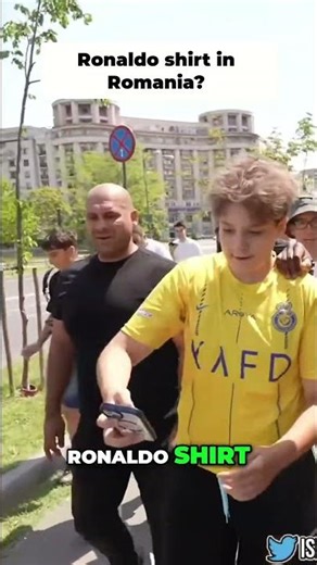 First Ronaldo Fan in Romania! PLUS Spider Man Shirt! #edit #ishowspeed #shortsfeed