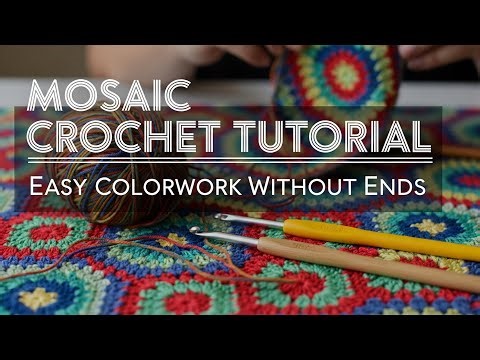 Mosaic Crochet Tutorial Easy Colorwork Without Ends