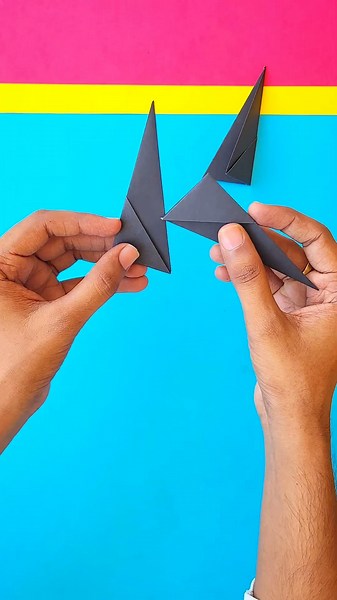 How to make triangle paper boomerang , how to make paper boomerang