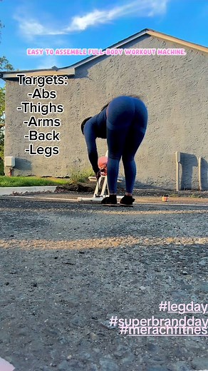 No time for gym? No problem. This squat trainer got you covered. @Merach US #merachsuperbrandday #merachsquatmachine #fullbodyworkout #tiktokmademebuyit #squatchallenge