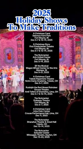 2025 Holiday Shows to Make Traditions 🎄✨