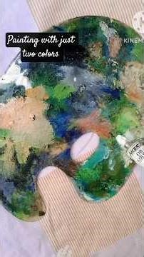 how to paint painting with just two colors