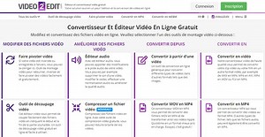 Video2Edit : un éditeur et convertisseur de vidéo gratuit