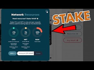 Wax How To Get More RAM, CPU, & NET (Stake & Unstake WAX Tutorial)