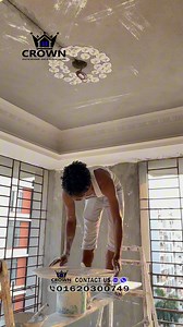 593K views · 1.3K reactions | How to Fitting a New Gypsum Ceiling Rose Design for a Fan or Jar Light 殺 | CROWN INTERIOR DECORATION | Facebook