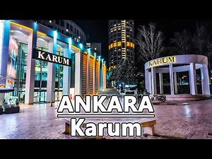 Ankara Karum AVM 4K Yürüyüş Turu | Elegant Shopping in the Capital
