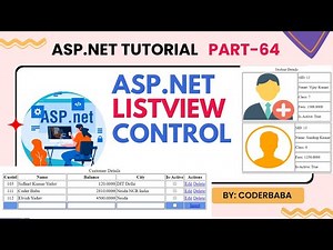 64 📚 ASP.NET ListView Control Demystified! 💡 Master Data Display and Management like a Pro! 🎯