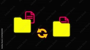 File Merge Icon, Combine, Join Together Multiple Files Into One Single File. Modern design icon of file network.