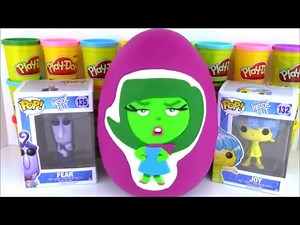 Giant Disney Pixar Inside Out Disgust Playdoh Surprise Egg