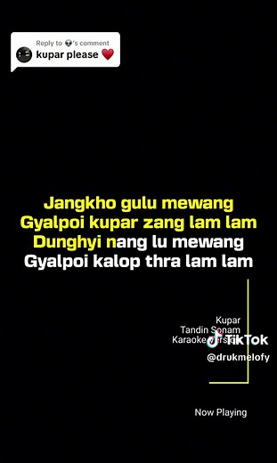 Druk Melofy Kupar Karaoke Version