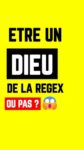 Regex la fin de la galère #regex #expressionreguliere #coder #code #stop #apprendre #ai #chatgpt3 #apprendreacoder