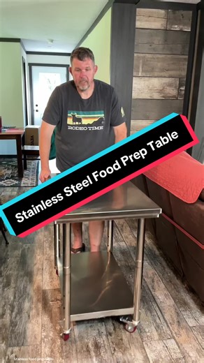 Stainless steel food prep table #stainlesstable #foodpreptable #stainlesssteeltable #tiktokmademebuyit #tiktokmarketplace #tiktokshop #tiktokshopcreatorpicks #dealsforyoudays