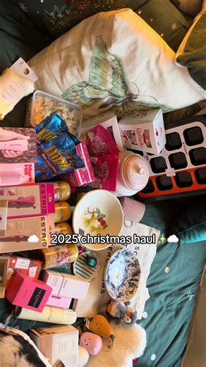 think this is the best year yet!!!! how unreal are the pink le cruset so on brand ! #fyp #christmashaul #christmas #foryou #viral