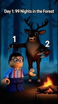 Day1: Nerdy (NOOB) Rob DIED on Day 1 in 99 Nights in the Forest… 💀 #roblox #learningisfun #kidsmath