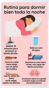 1.6M views · 5.2K reactions | Rutina para dormir bien toda la noche | 10 ideas | Facebook