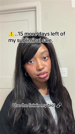 15 more days left of my subliminal sale! Get it while you can ends Dec 31. Use the link in my bio. #fyp #trending #viral #lawofassumption #manifestation
