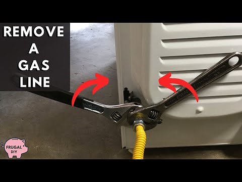 Remove Gas Line from Dryer & Gas Appliance