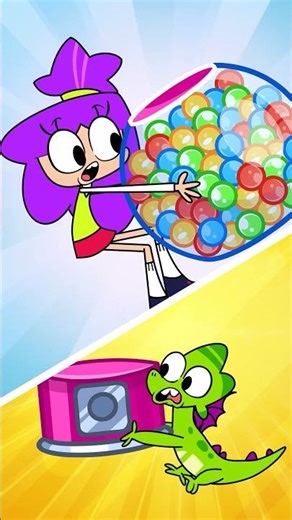 🍬 Sharing the Candy Machine! 🤝 | Fun Lesson with Lily & Chaka | Kids Shorts 🎉