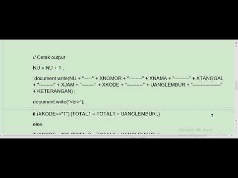 LISTING PROGRAM A117 B JAVA SCRIPT