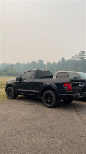 Canadian Smoke in northern Wisconsin today #wisconsin #wildfire #ford #f150 #smokey #canada