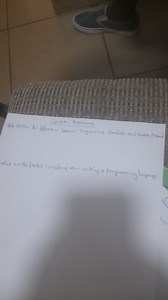 Computer Programming what are the factors considering when writ... | Filo