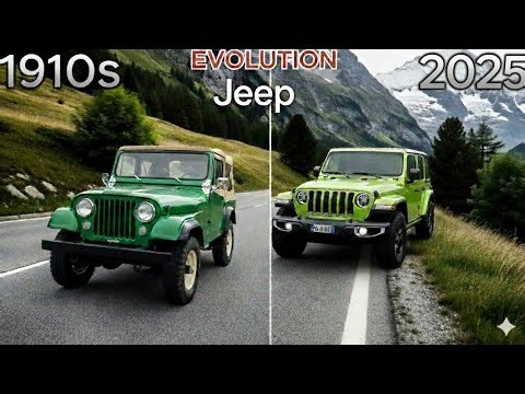 Jeep Wrangler Evolution 1954–2024 | From Classic CJ to Modern JL | Full SUV Transformation