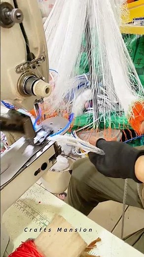 How Commercial Fishing Nets Are Made Using Industrial Sewing #sewing #embroidery