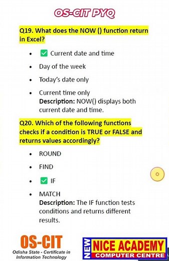 OS-CIT PYQ || SET-1 || OSCIT PYQ || oscit final exam 2025 || OSCIT MCQ ||