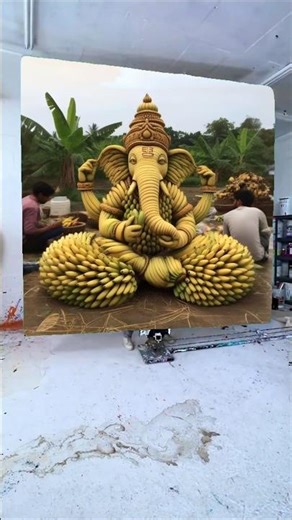 Happy Ganesh Chaturthi Drawing Photo 🌺🥰 Ganesh Ji Painting ❤️ #shorts #ganeshchaturthi #viralvideo