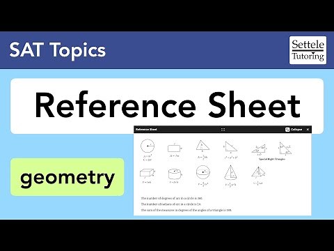 Geometry Reference Sheet — take a tour of the formulas given on every SAT