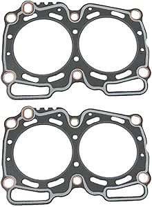 TRQ Graphite Engine Head Gasket Pair Set Compatible with Subaru 2.5L