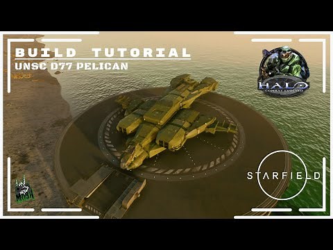 STARFIELD - UNSC D77 PELICAN - HALO - BUILD TUTORIAL