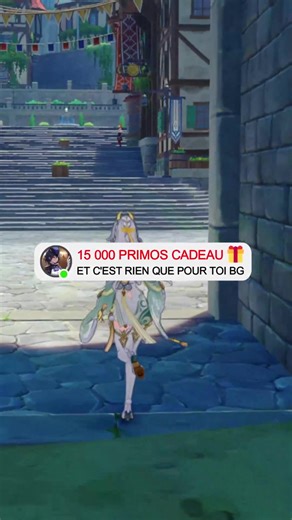 15 000 primos gemmes cadeau Genshin Impact Fr 5 faveur de l'astre astuce primogem offert #genshin #GenshinImpact #GamingOnTiktok #astuce #primo