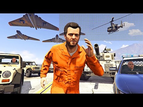المفاجأة الكبرى 2000 نجمة في لعبة جي تي أي 5 | GTA V 2000 Star Wanted Level