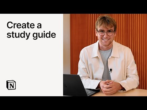 Create a study guide with Notion Agent