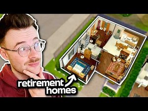 i built a row of retirement homes in The Sims 4 👴👵