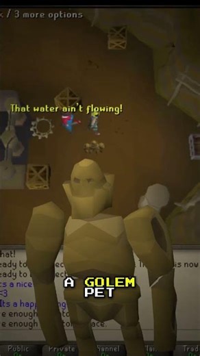 RAREST Drop! Golem Pet on Automated Motherlode Mine Account! #shorts