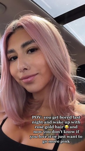 DIY non permanent pink conditioner✨✨ #colorlux | color lux rose gold